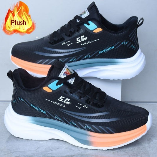 Sarah Express Men's Waterproof Slip-On Sneakers | Soft-Sole Leather Athletic Casual Shoes