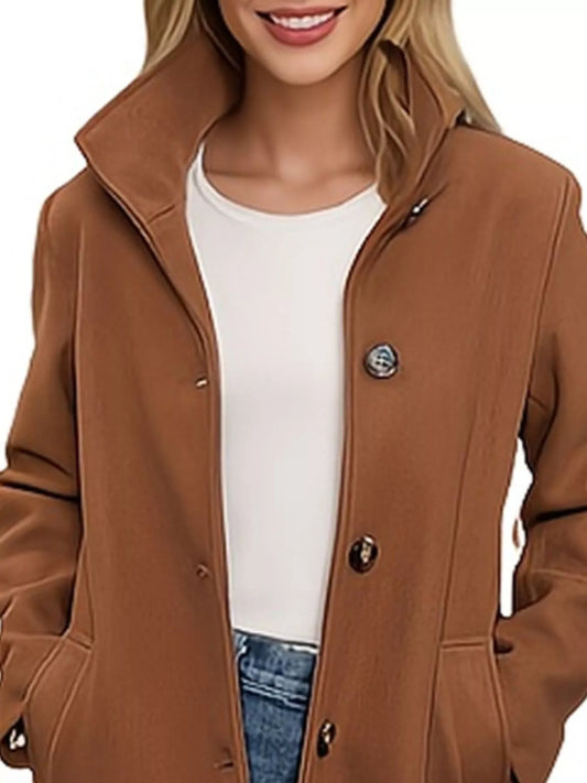 Sarah Express Women's Button-Down Long Sleeve Outerwear