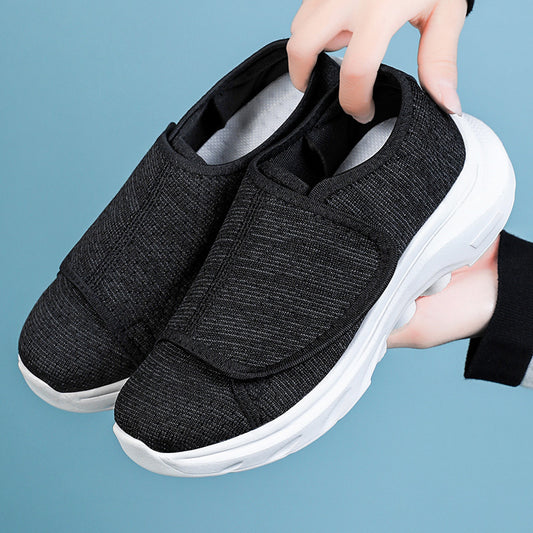 Sarah Express Women's Velcro Slip-On Casual Shoes - Breathable Lightweight Comfort Flats with EVA Sole