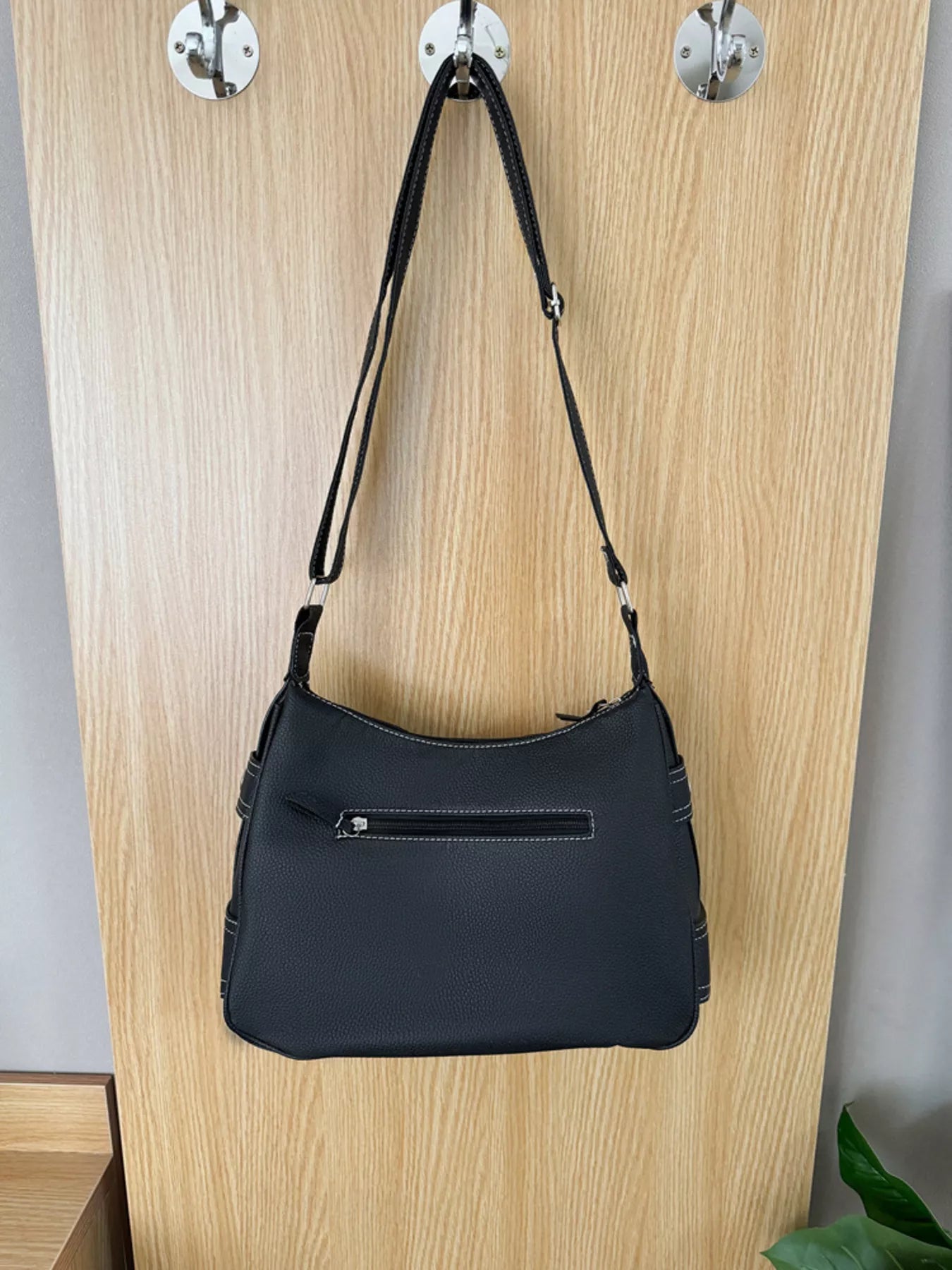 Sarah Express Women's Buckle Decor Flap Crossbody Bag