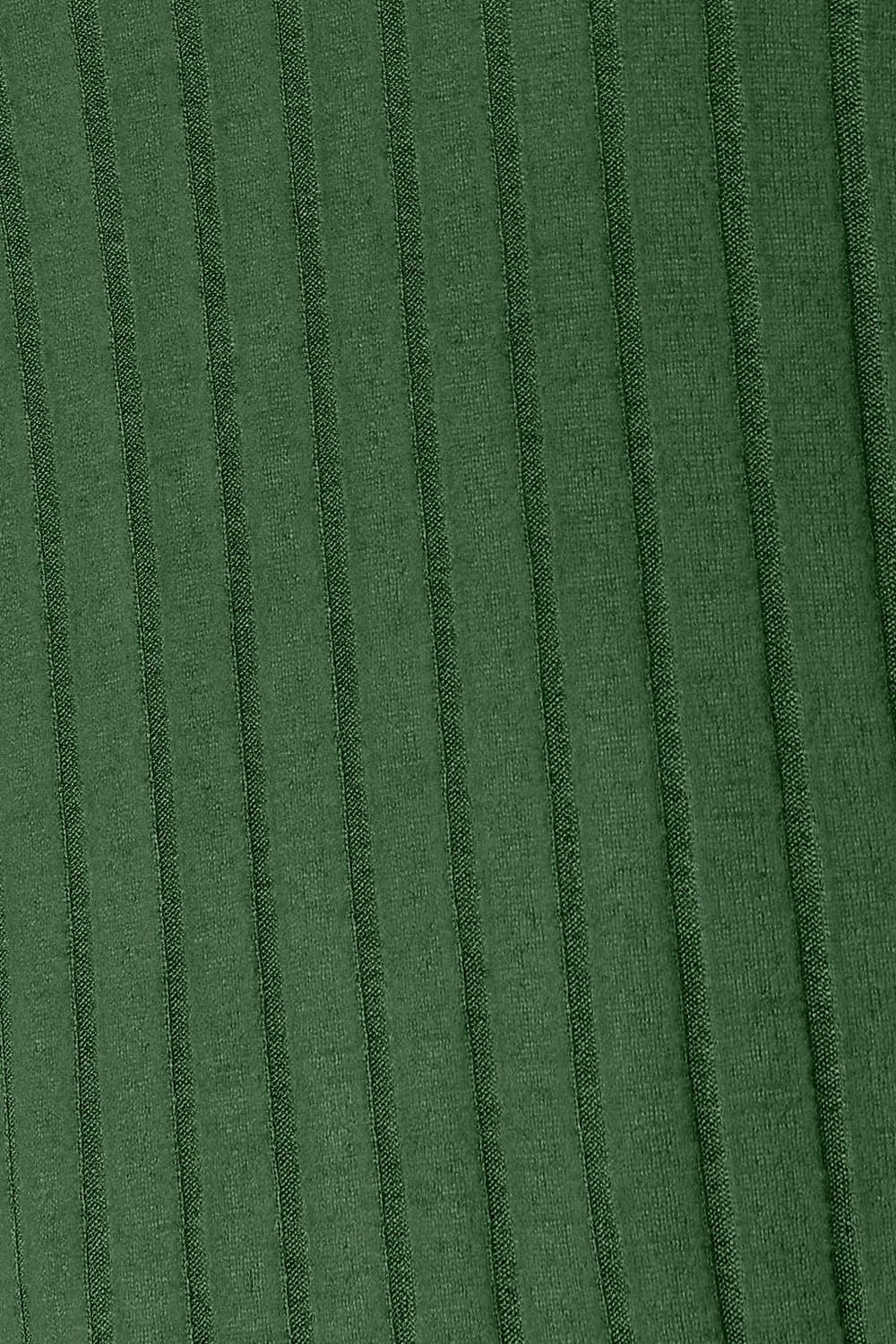 Sarah Express Women's Ribbed Round Neck Slit Knit Top