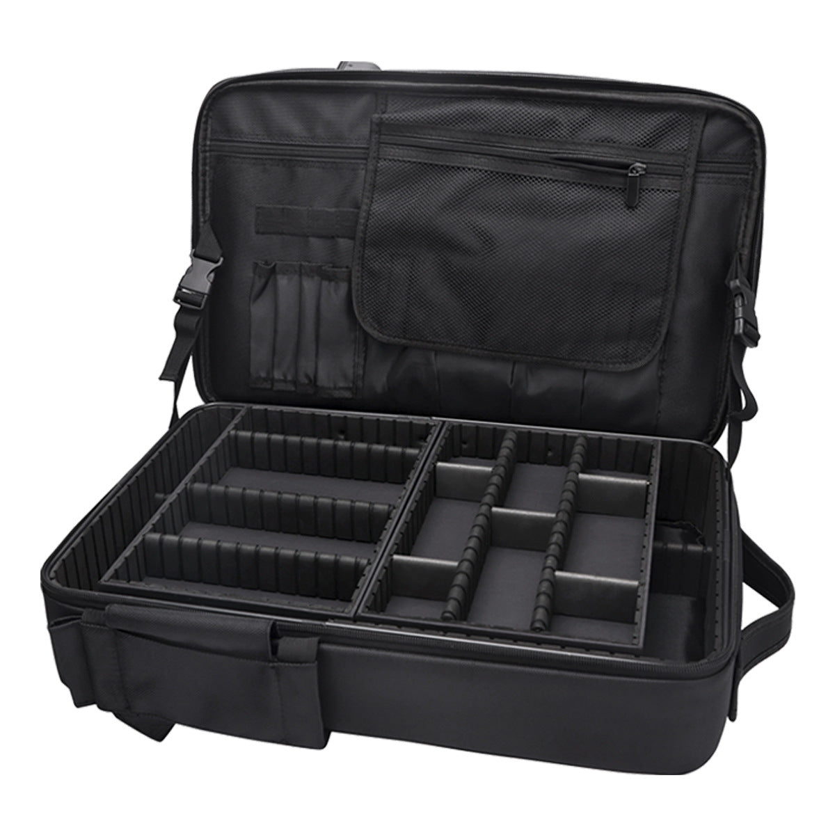 Sarah Express Black High Capacity Makeup Artist Backpack – Multifunctional Travel & Professional Organizer Bag