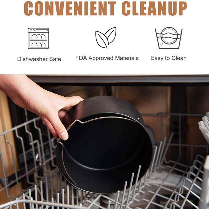 Sarah Express 7-Piece Air Fryer Accessories Set - Silicone Bakeware Kit for 5-8 Quart Air Fryers