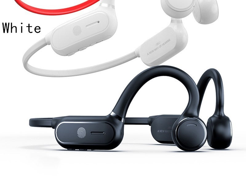 Sarah Express Bluetooth Bone Conduction Wireless Earphones - Open Ear Design White