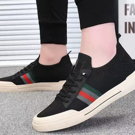 Sarah Express Men's Breathable Mesh Casual Sneakers – Round Toe, Lightweight Comfort Shoes