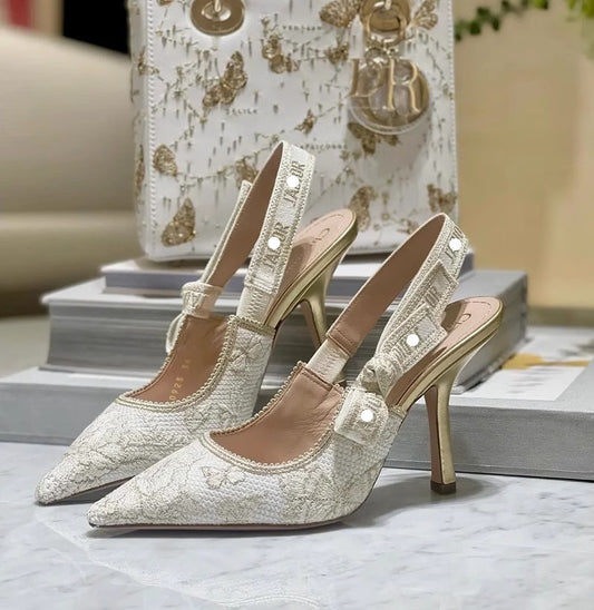 Sarah Express Womens Sandals With A Single Strap And Bow