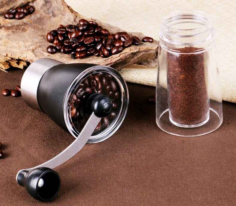 Sarah Express Manual Coffee Grinder Hand Crank Pepper Mill - Stainless Steel Burr Grinder for Fresh Coffee Beans