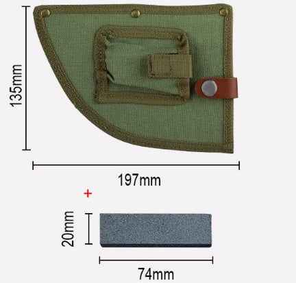 Sarah Express Premium Hand-Forged Stainless Steel Chef's Cleaver - Professional Kitchen Knife Sheath stone set