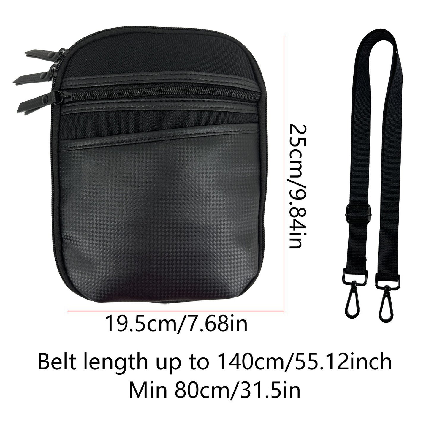 Sarah Express Magnetic Quick Release Holster Crossbody Shoulder Bag for Men – Lightweight Oxford Cloth Black B model 27 X 20 X 5.5