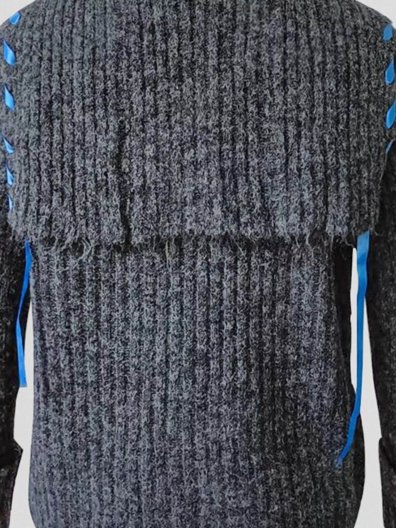 Sarah Express Cable Knit Open Front Cardigan Sweater with Button Detail