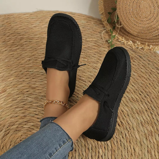 Sarah Express Women's Mesh Slip-On Sneakers - Lightweight Breathable Walking Shoes