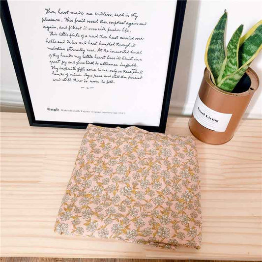 Sarah Express Bamboo Cotton Gauze Blanket - Soft Breathable Lightweight Throw 120x120cm