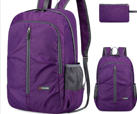 Sarah Express Casual Outdoor Backpack – Extra-Large 20L Oxford Fabric Daypack Purple 20 Liters
