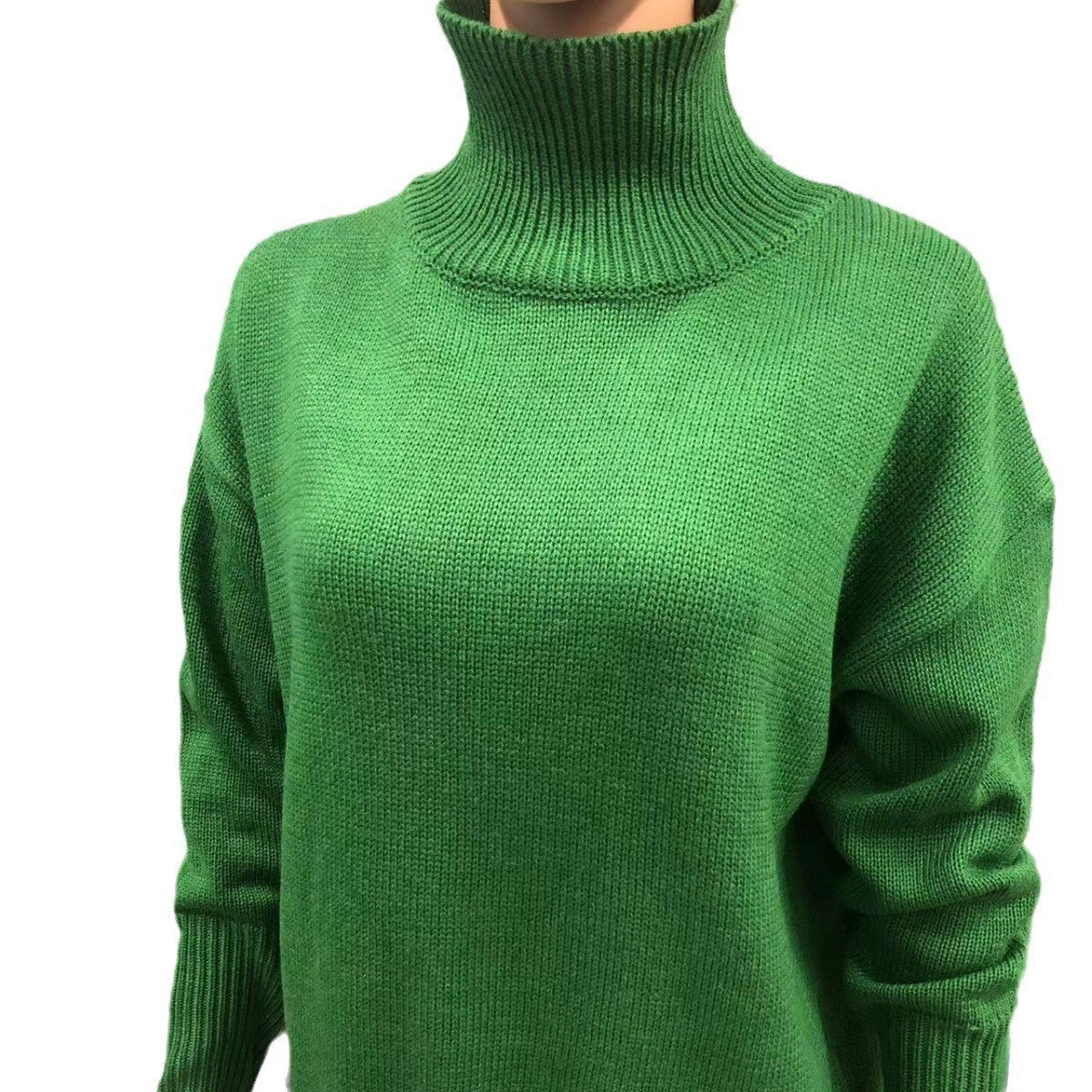 Sarah Express Women's Long Sleeve Pullover Sweater Solid Color Acrylic