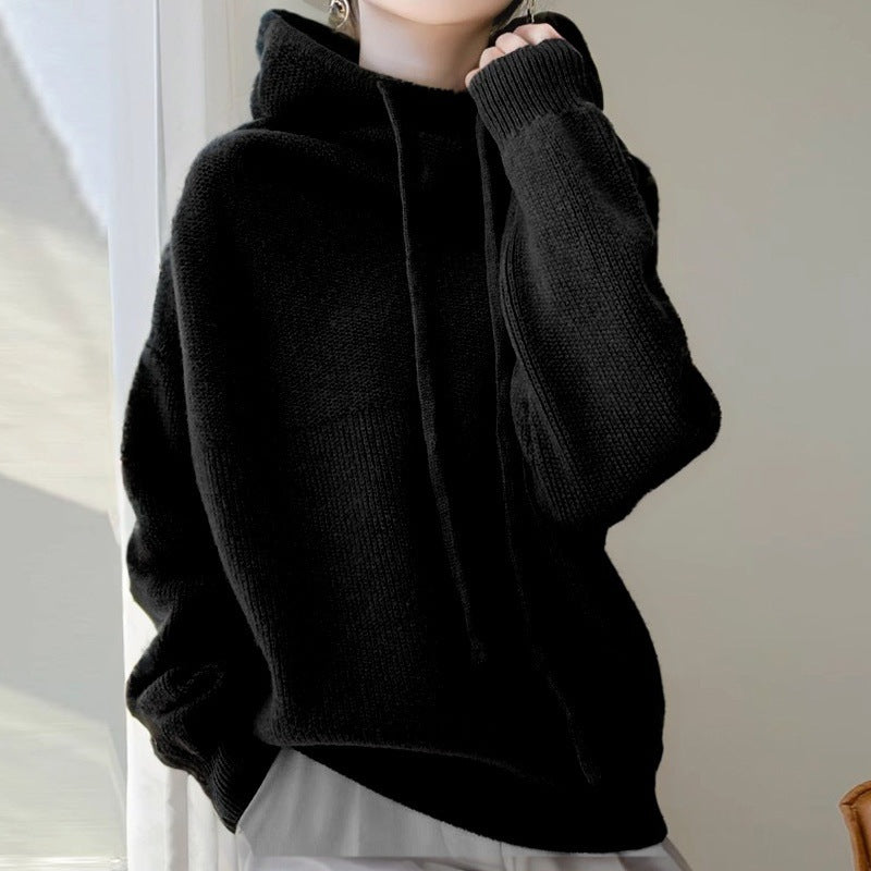 Sarah Express Women's Thicken Knit Sweater Pullover Long Sleeve Casual Autumn Winter Warm