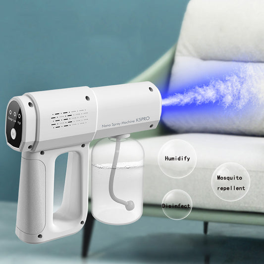 Sarah Express Nano Steam Disinfection Spray Gun - Wireless Handheld Sanitizer Sprayer with Blue Light Technology