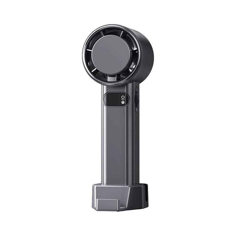 Sarah Express Portable Handheld Mini Fan - USB Rechargeable Cooling Fan with Brushless Motor F83 Gun Gray 4800 MA Standard