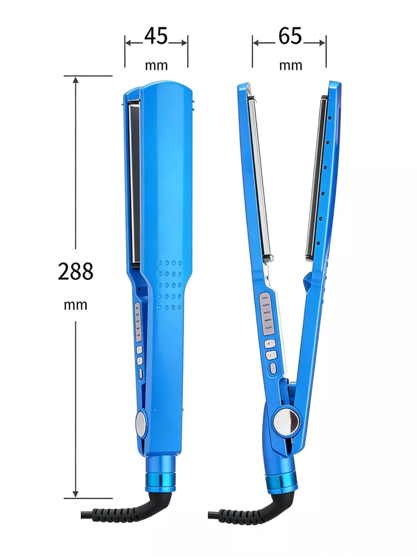 Sarah Express 2-in-1 Hair Straightener and Curling Iron with Adjustable Temperature