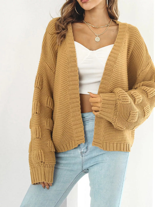 Sarah Express Women's Chunky Knit Open Front Cardigan