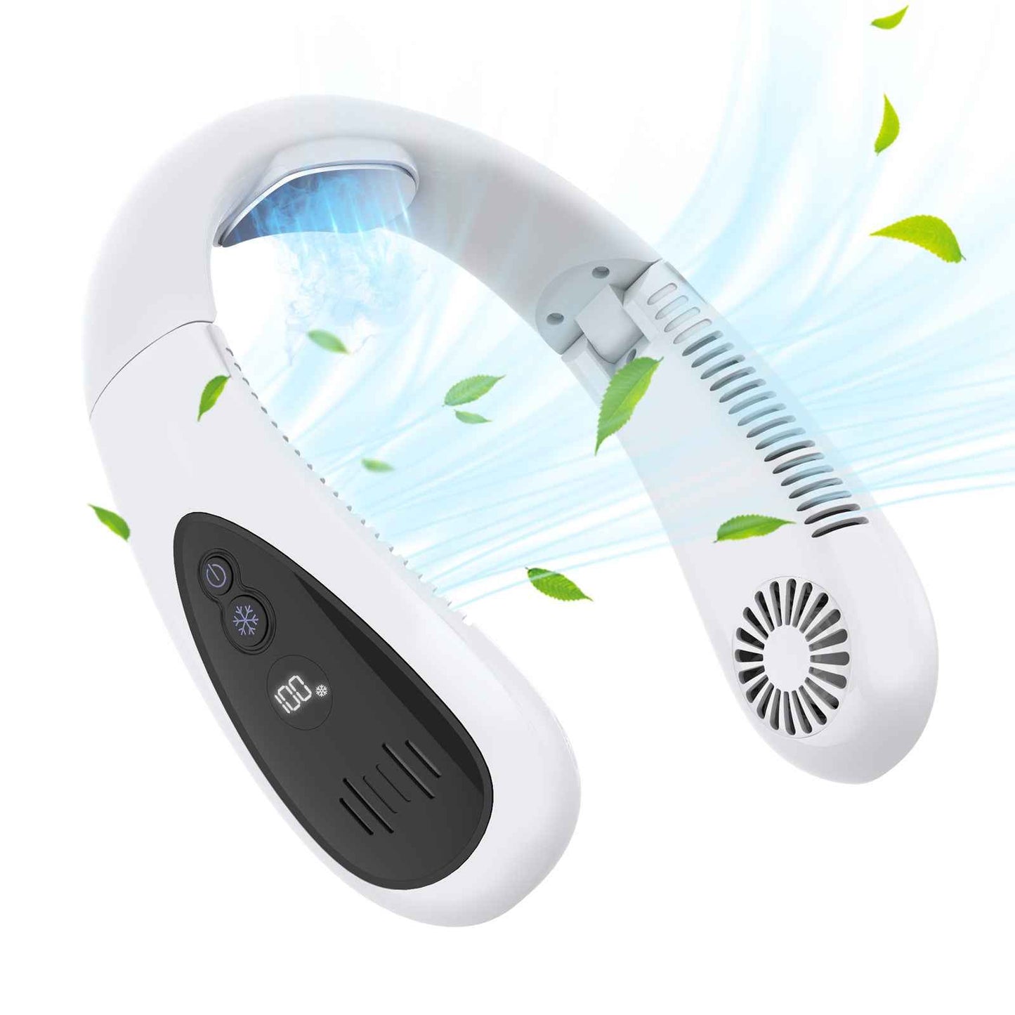 Sarah Express Portable USB Cooling Fan - Foldable Desktop Fan with 3 Speed Settings White