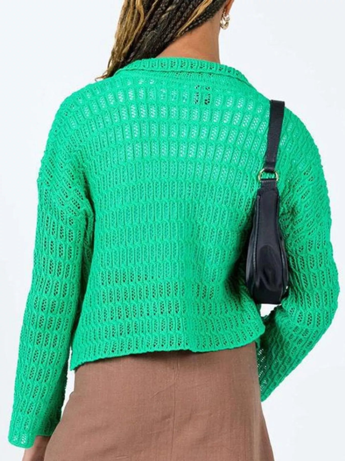 Sarah Express Women's Knit Button-Down Cardigan