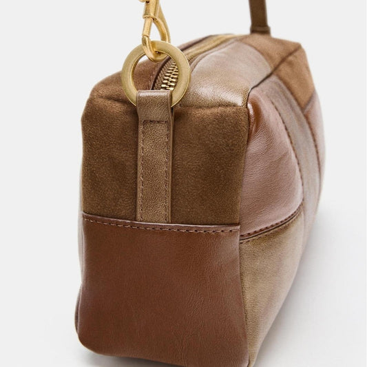 Sarah Express Color-Block Patchwork Retro Shoulder Bag & Clutch | Women's Fashion Bag