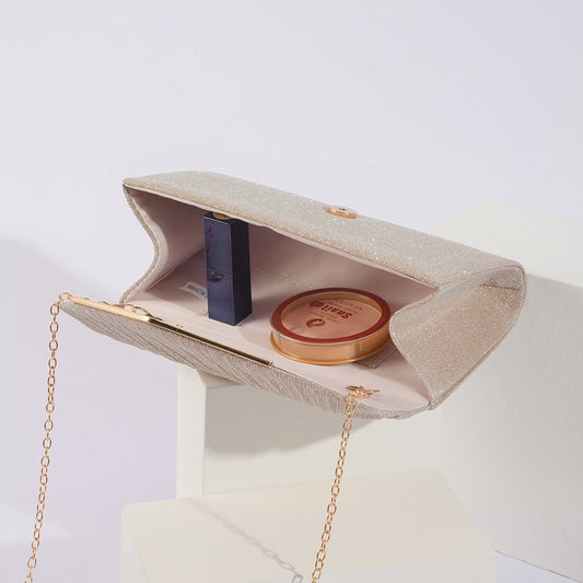 Sarah Express Vintage Evening Clutch Bag - Pleated Pillow Handbag for Women - Party Wedding Banquet Purse