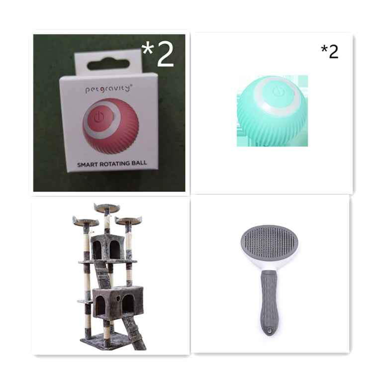 Sarah Express Smart Auto-Rolling Cat Toy Ball - Interactive Self-Rotating Pet Toy for Cats & Kittens Set USB