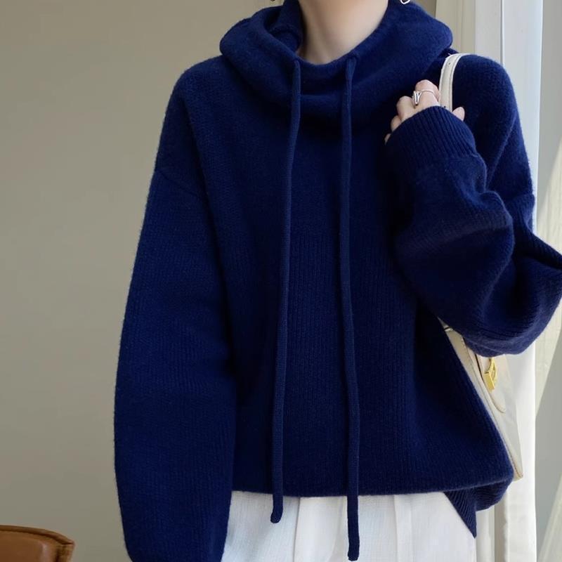 Sarah Express Women's Thicken Knit Sweater Pullover Long Sleeve Casual Autumn Winter Warm