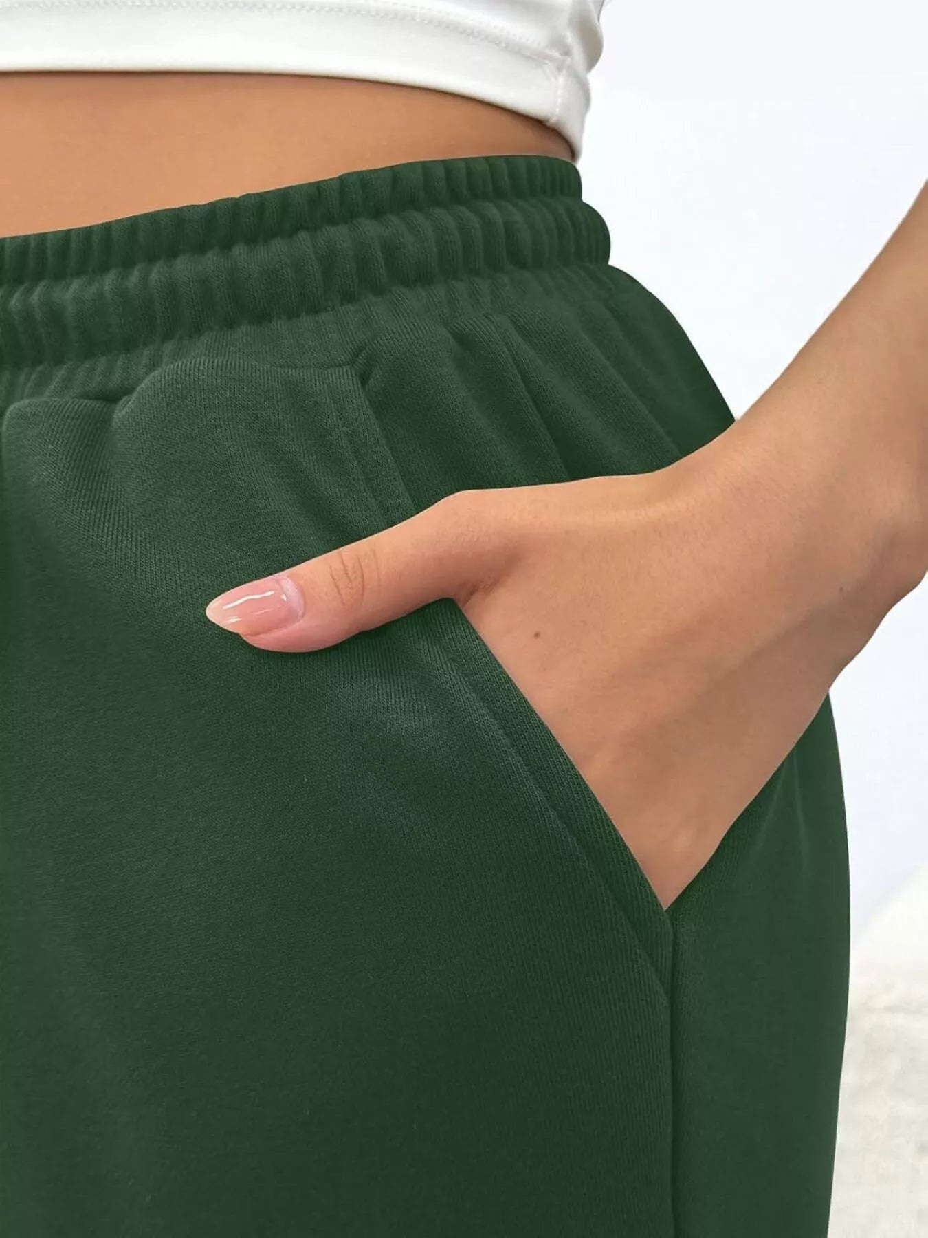 Sarah Express Women's Drawstring Waist Joggers - Casual Cotton Sweatpants with Pockets