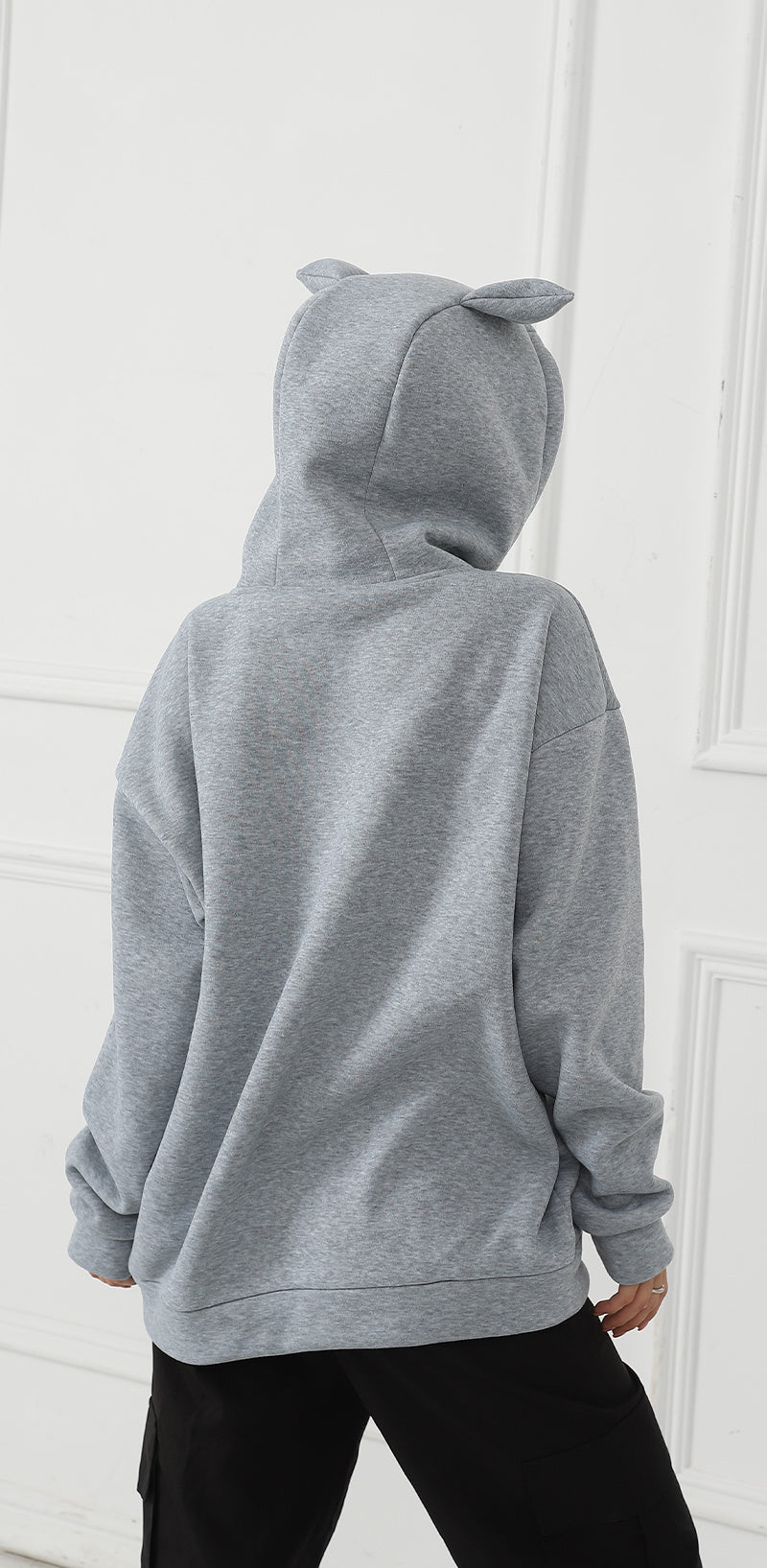 Sarah Express Women's Printed Long Sleeve Hoodie Sweatshirt - Casual Pullover Top