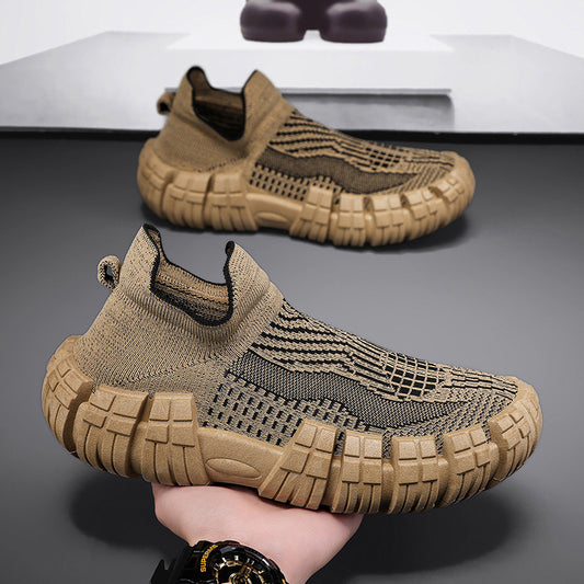 Sarah Express Men's Lightweight Mesh Casual Sports Sneakers - Non-Slip Breathable Walking Shoes