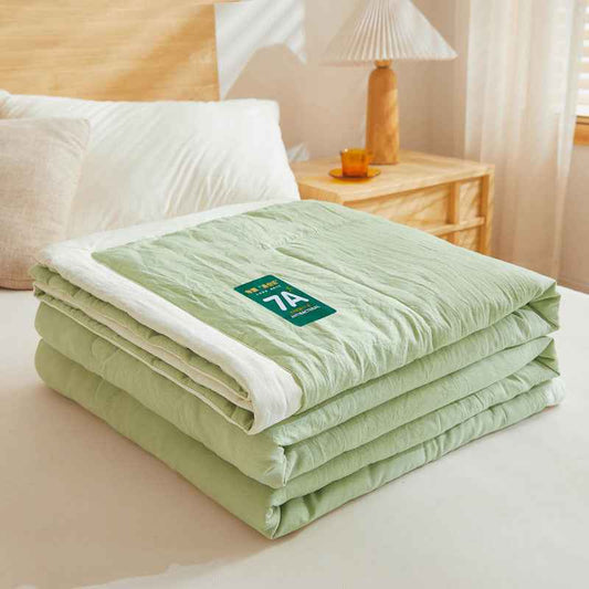 Sarah Express Antibacterial Raw Cotton Washable Summer Cool Quilt - Lightweight Breathable Bedding