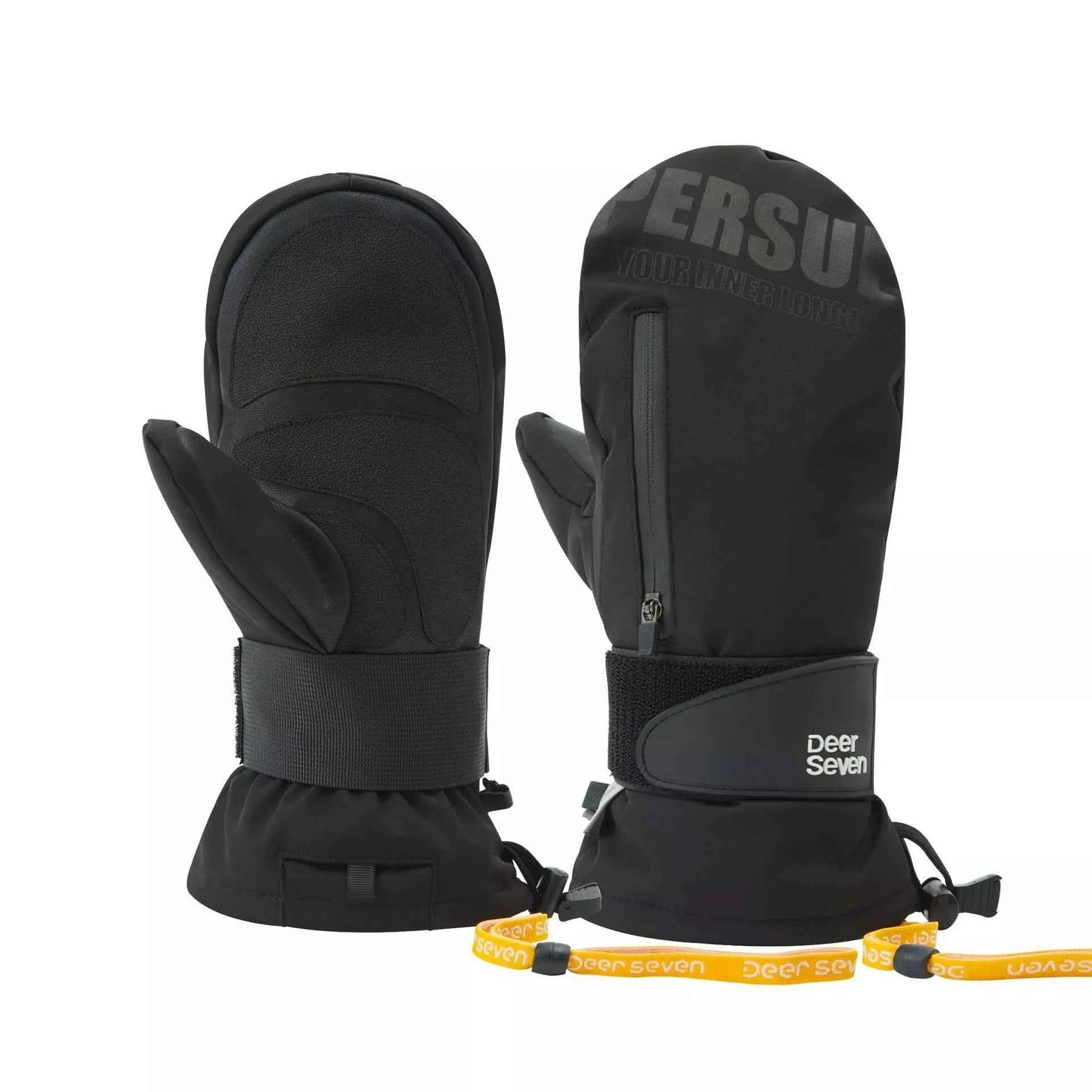 Sarah Express Women's Waterproof Ski Mittens - Insulated Winter Gloves for Snow Sports Black One Size