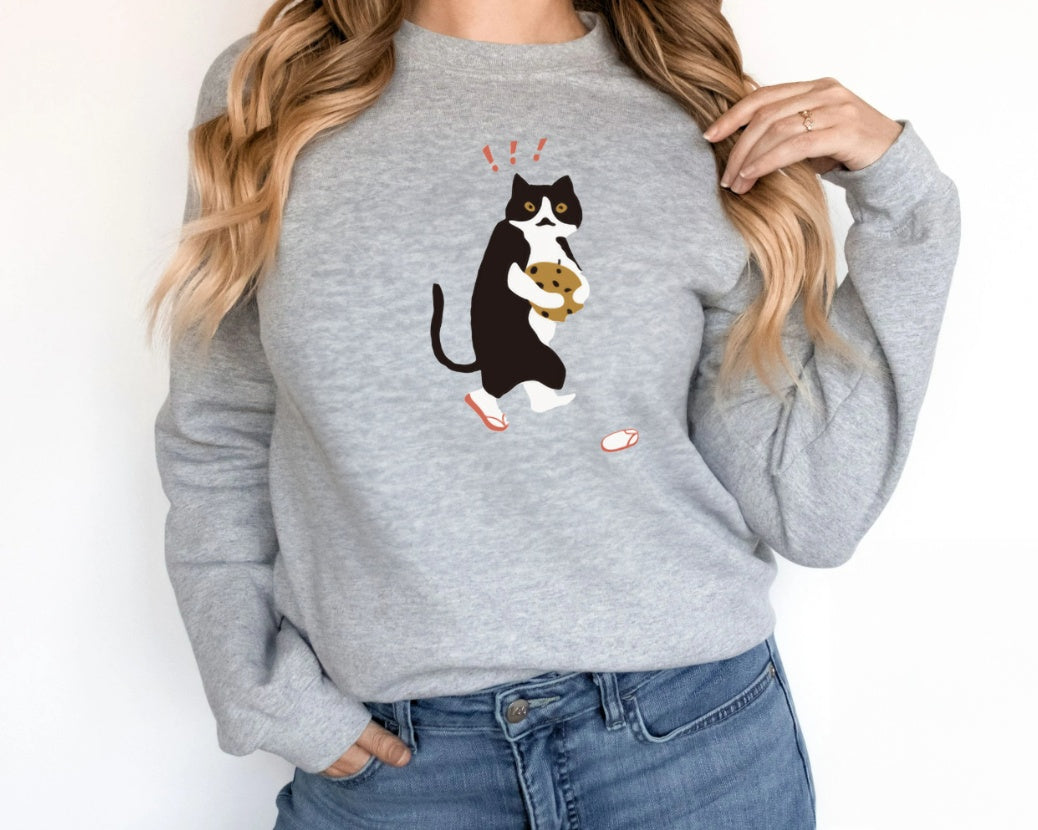 Sarah Express Women's Solid Color Graphic Print Hoodie Long Sleeve Casual Fall Winter Sweatshirt