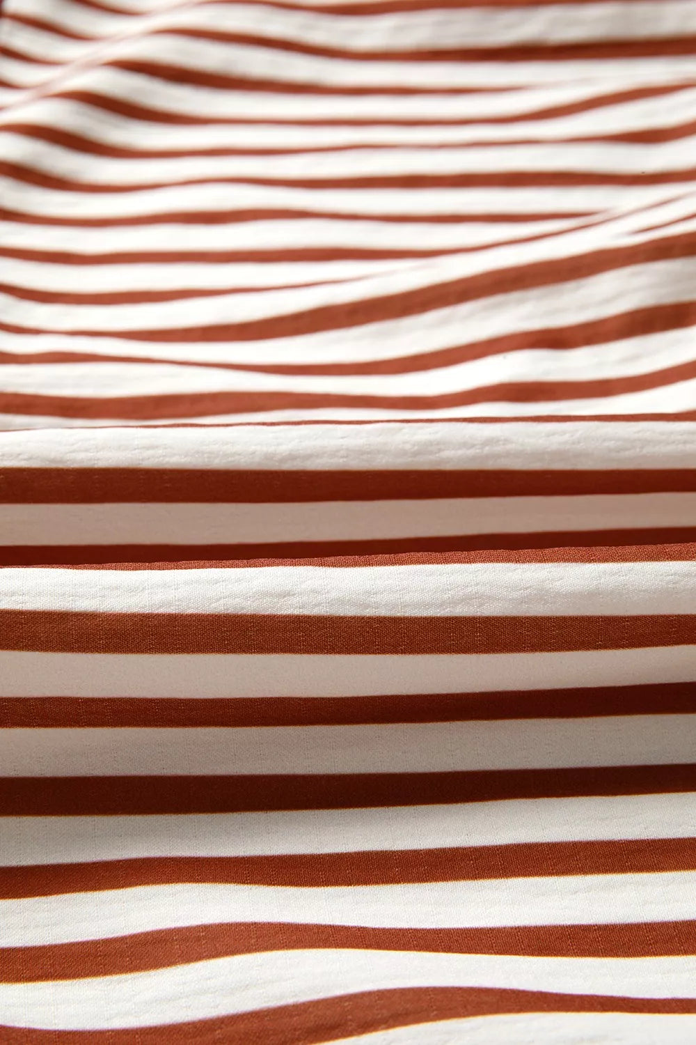 Sarah Express Women's Striped Babydoll Long Sleeve Blouse - Tie Detail Casual Top