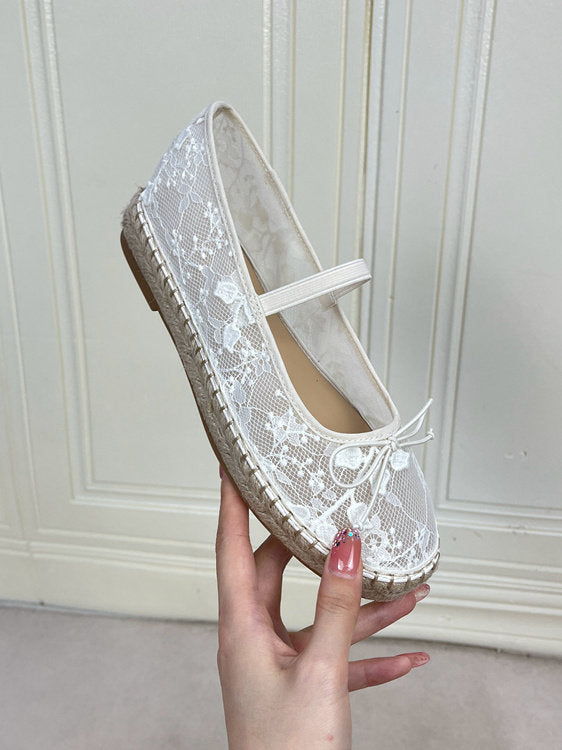 Sarah Express Women's Round Toe Mesh Chunky Sole Sneakers – White Low-Top Shoes