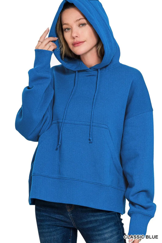 Sarah Express Women's Oversized Fleece Kangaroo Pocket Hoodie