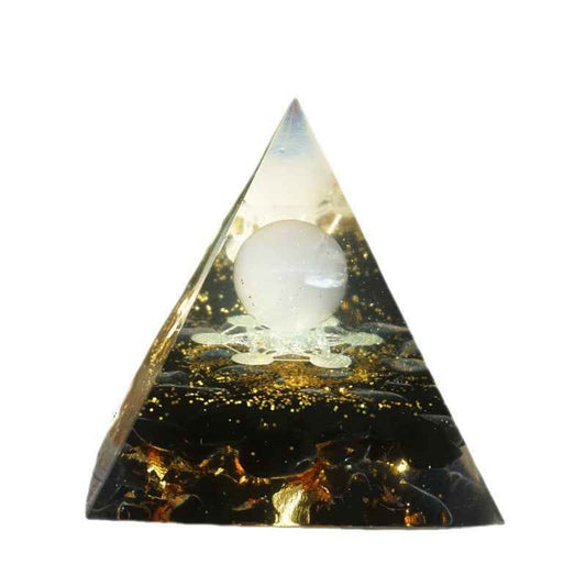 Sarah Express Natural Crystal Pyramid Decoration Resin Ornament Geometric Home Decor