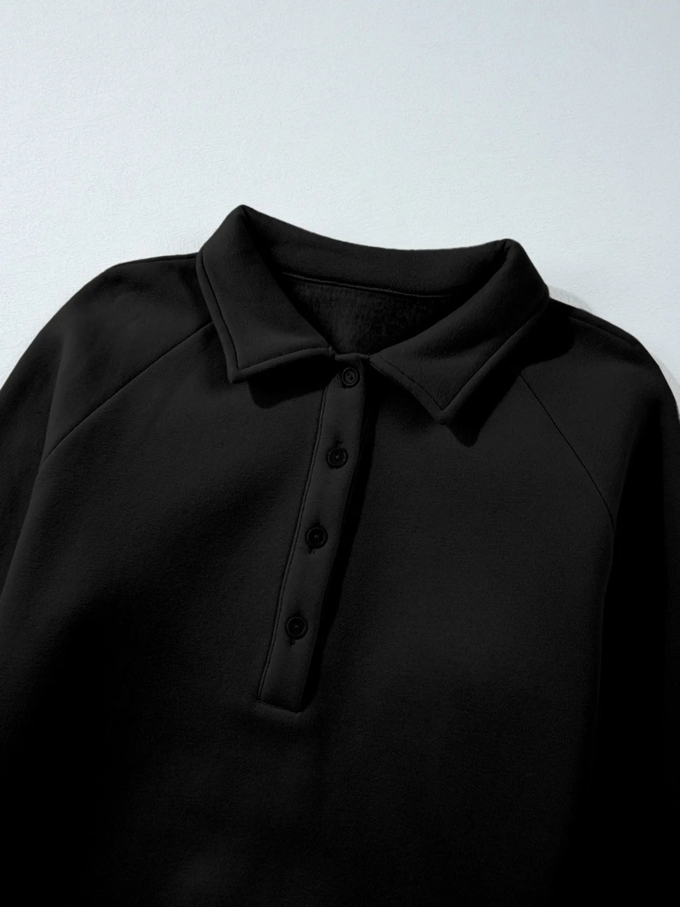 Sarah Express Women's Collared Sweatshirt and High Waist Pants Active Set