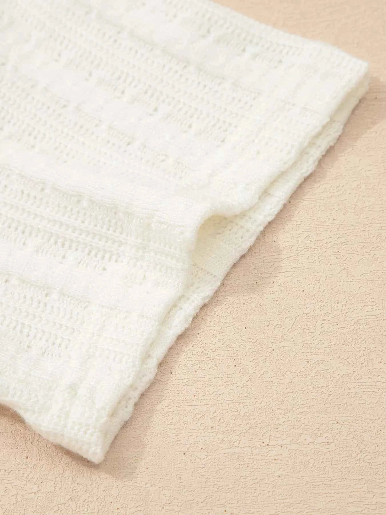 Sarah Express Women's Textured Button V-Neck Henley Tee - Casual Short Sleeve Top