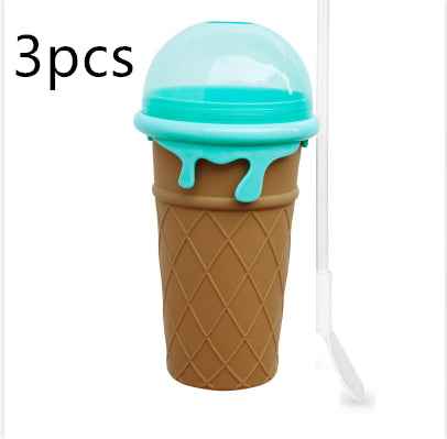 Sarah Express Quick-Freeze Slushy Maker Cup - 500ml Homemade Smoothie & Slush Ice Cream Maker Coffee3PCS 500ml