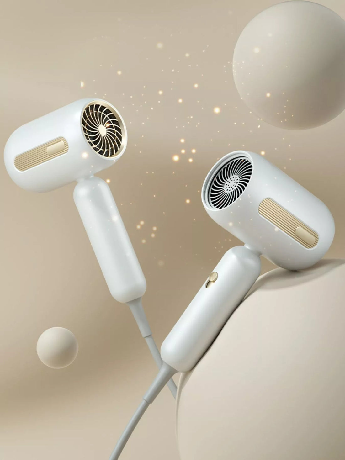 Lightweight Portable Hair Dryer with Blue Light and Negative Ion Technology