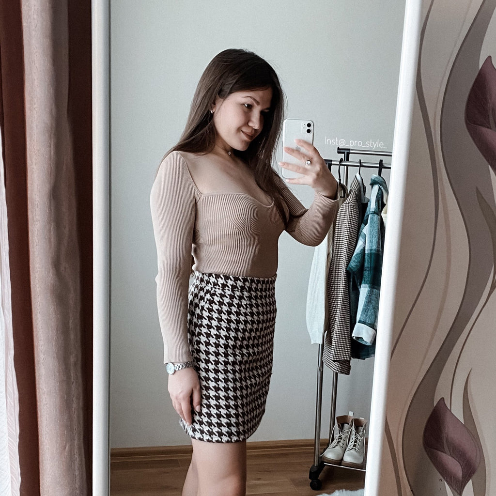 Women's Off-Shoulder Pullover Sweater - Long Sleeve Knit Top