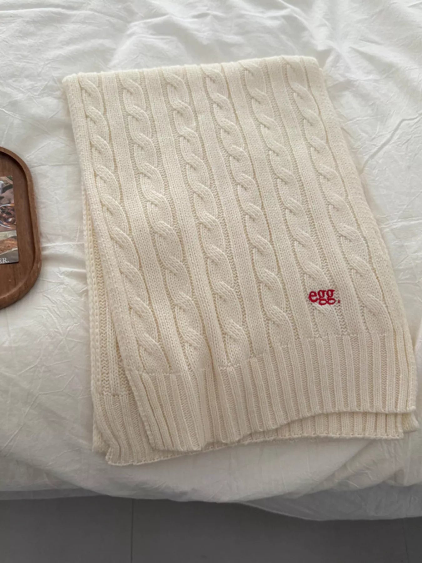 Sarah Express Women's Ribbed Knitted Winter Scarf