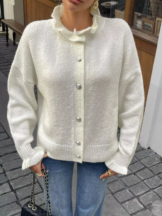 Sarah Express Women's Button-Down Long Sleeve Cardigan