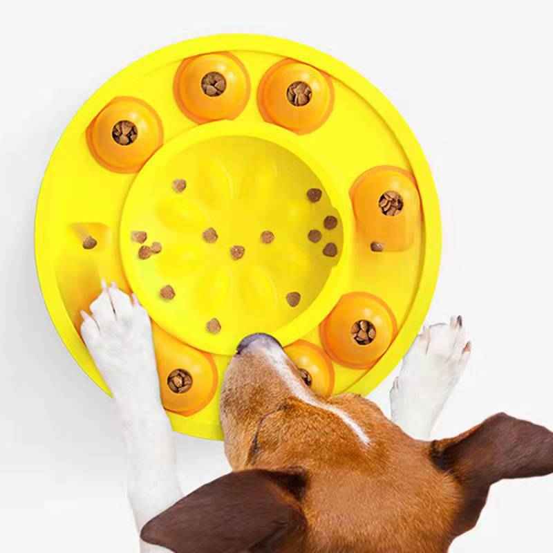 Sarah Express Interactive Dog Puzzle Feeder Bowl - Slow Eating IQ Training Toy with Food Dispenser