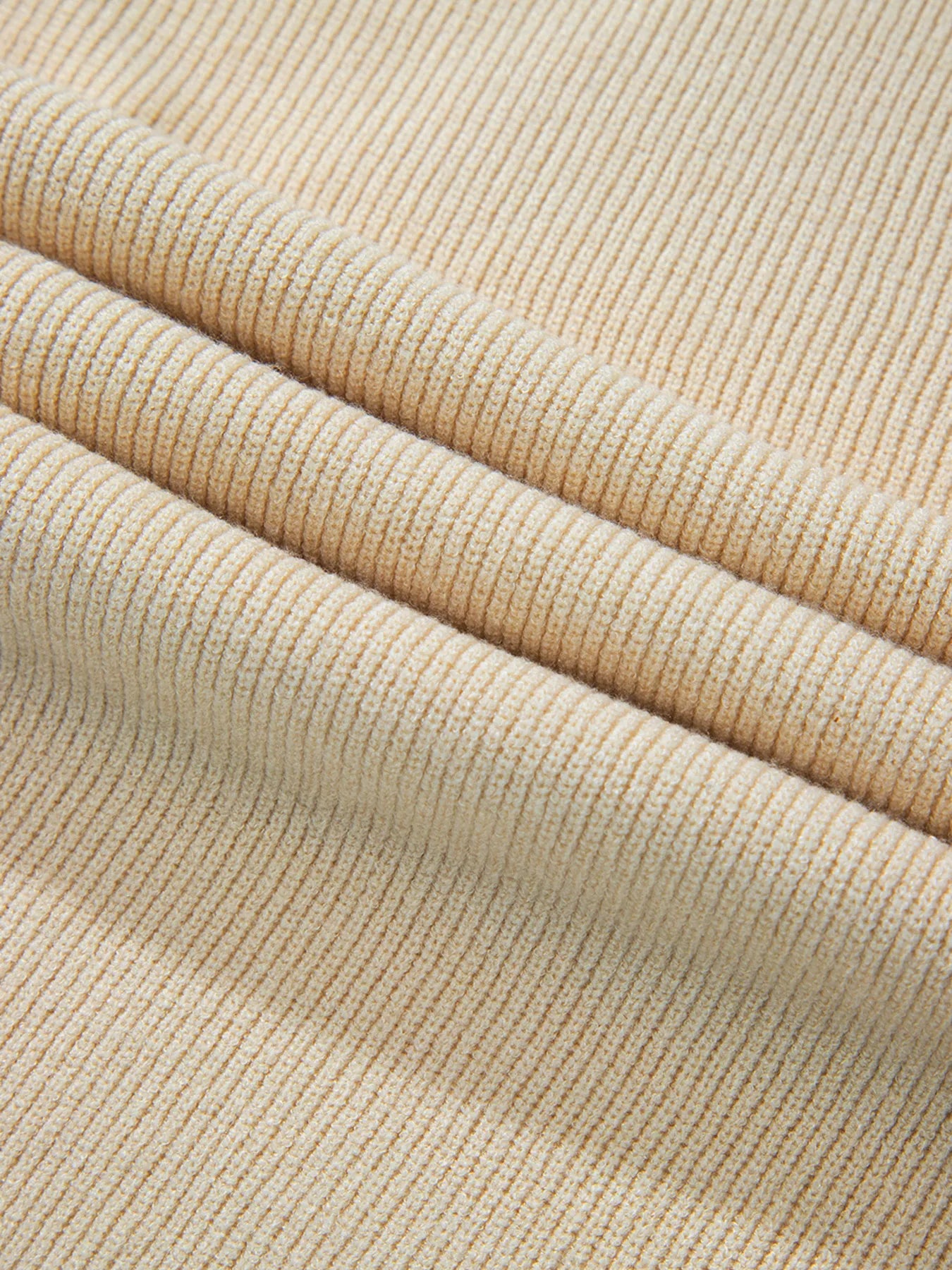 Sarah Express Women's Ribbed Knit Button Front V Neck Cardigan