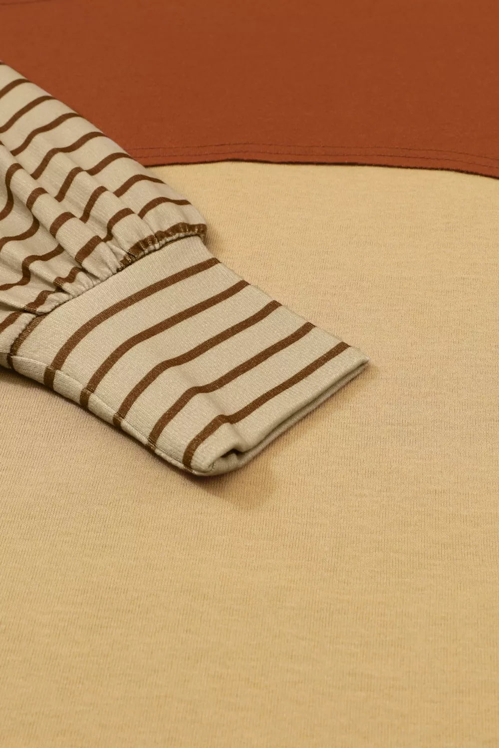 Sarah Express Women's Colorblock Striped Bishop Sleeve Top