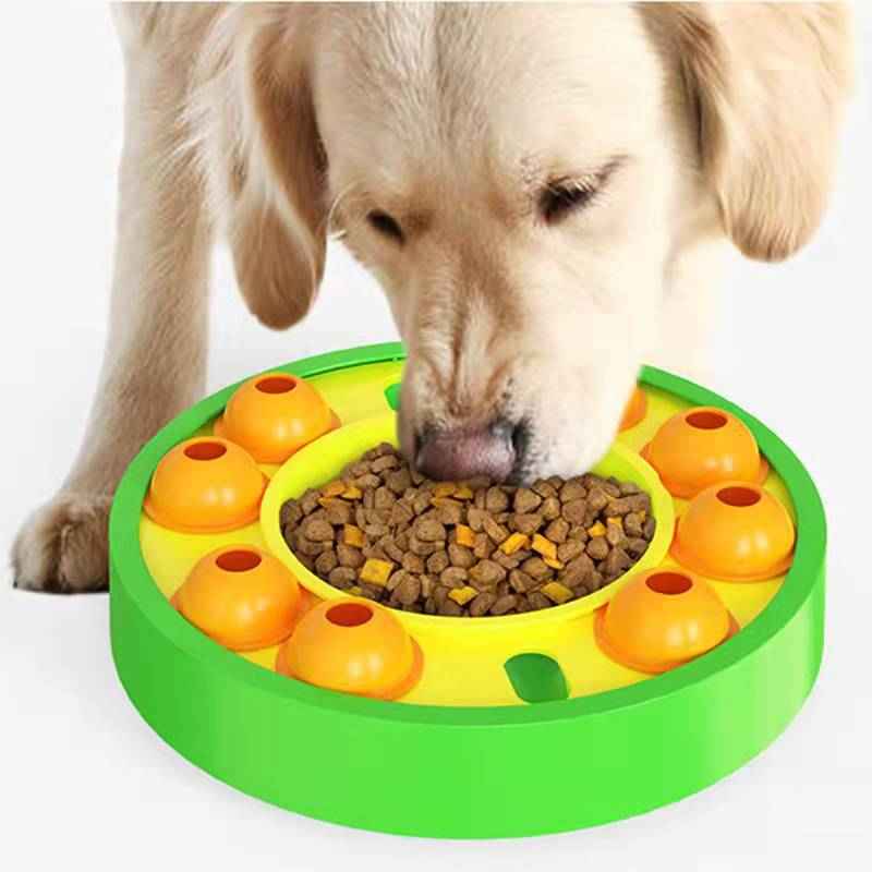 Sarah Express Interactive Dog Puzzle Feeder Bowl - Slow Eating IQ Training Toy with Food Dispenser